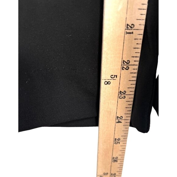 Zara Wide leg Cropped pull on pants black flowy sz XL - Picture 6 of 9